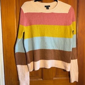 Halogen Multicolor Striped Sweater